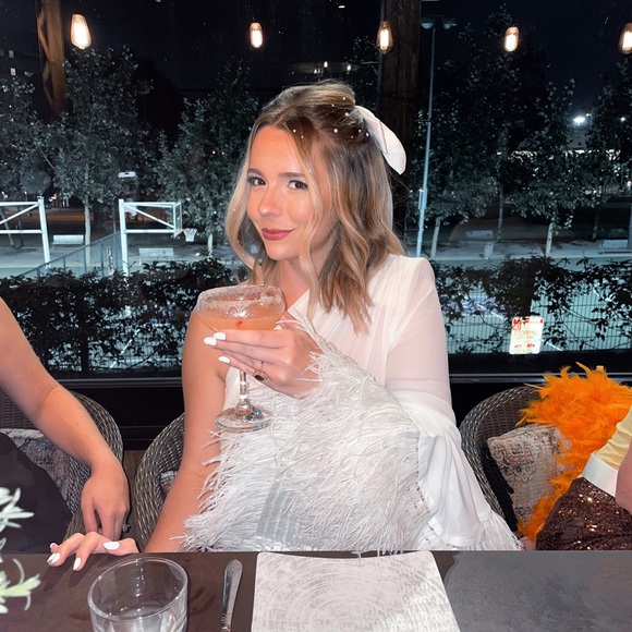 Bronx And Banco Fire Blanc One-Shoulder Mini Dress - Picture 4 of 7